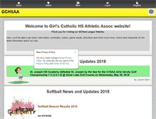 Tablet Screenshot of gchsaa.org